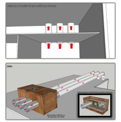 Saída de Ar e Casa de Máquinas dos Exaustores