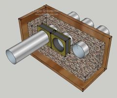 Montagem dos Microventiladores e Dutos na caixa para abafar o som