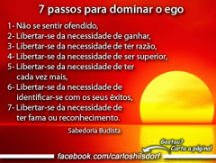 budismo.7 conselhos ao Ego