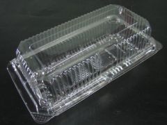 Transparent Plastic Hinge Cake Box