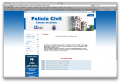 Site da Policia da Bahia