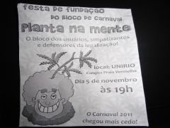 Festa de Inauguração do bloco dos Maconheiro