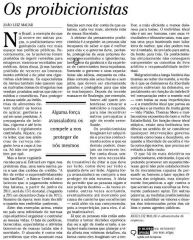 Os Proibicionistas - O Globo 10052011