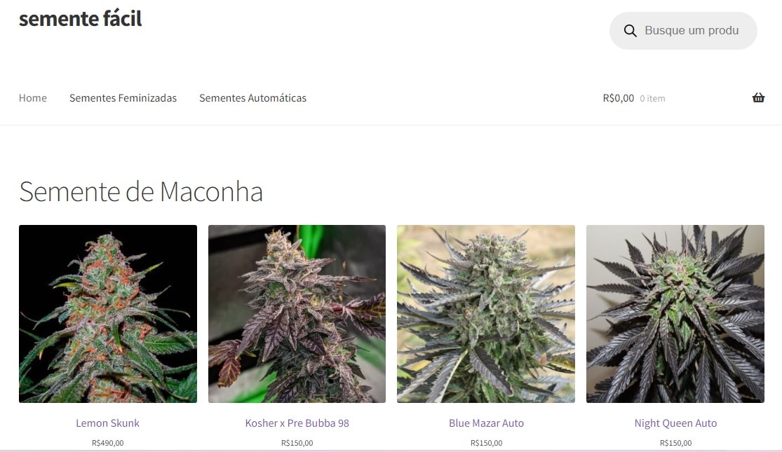 comprar sementes de Cannabis online